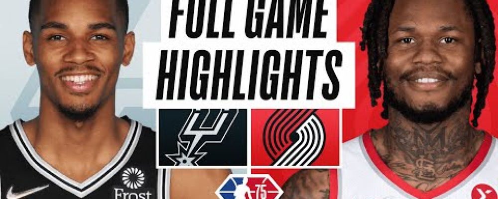 SAS_POR_9MIN YTSPURS at TRAILBLAZERS | FULL GAME HIGHLIGHTS | March 23, 2022 – NBA