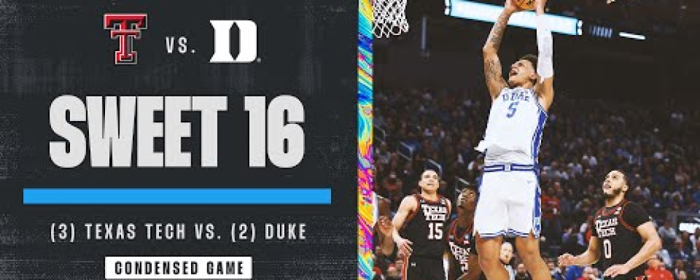Duke vs. Texas Tech – Sweet 16 NCAA tournament extended highlights – March Madness