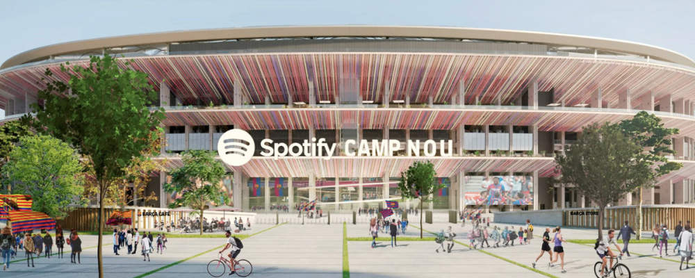 Spotify buys naming rights on FC Barcelona’s massive stadium